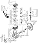 Two Stage Compressor Diagram and Parts List for AM2-PR09-30M  Mi-T-M Compressor