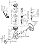 Two Stage Compressor Diagram and Parts List for AM2-SH09-20M  Mi-T-M Compressor