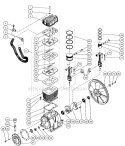Two Stage Compressor Diagram and Parts List for AM2-SR09-30M  Mi-T-M Compressor