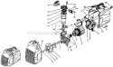 Compressor/Motor Assembly For Oilless Units Diagram and Parts List for AO1-HE15-04M  Mi-T-M Compressor