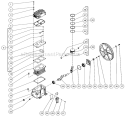 Pump Assembly Diagram and Parts List for AS1-PE03-20M  Mi-T-M Compressor