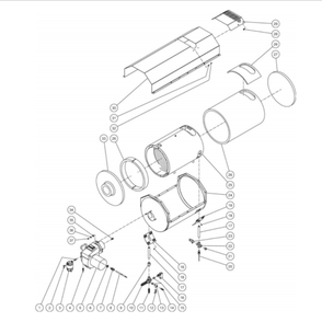 Heat Exchanger Diagram and Parts List for HS-4004-0MAK  Mi-T-M Pressure Washer