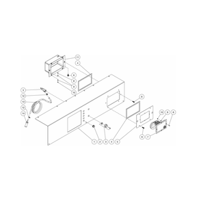 Control Panel Diagram and Parts List for HDC-3505-0B7G  Mi-T-M Pressure Washer