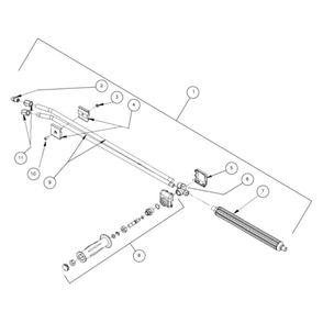 Dual Lance Diagram and Parts List for HHS-3005-2E3G  Mi-T-M Pressure Washer