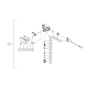 Pressure Switch Diagram and Parts List for HHS-1003-2E1G  Mi-T-M Pressure Washer