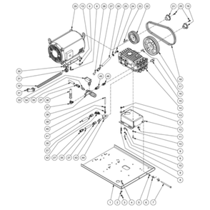 Motor/Pump Diagram and Parts List for HHS-3004-1E3G  Mi-T-M Pressure Washer
