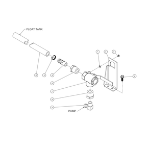3-Way Ball Valve Option Diagram and Parts List for HVS-4004-0K6A  Mi-T-M Pressure Washer