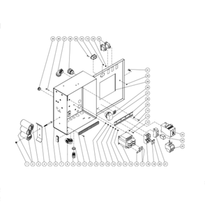 Electric Box Diagram and Parts List for HG-2004-1208  Mi-T-M Pressure Washer