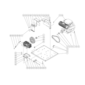 Isolation Plate Diagram and Parts List for HDC-3505-1H6G  Mi-T-M Pressure Washer