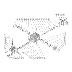 Pump Diagram and Parts List for HDS-3008-0H6G  Mi-T-M Pressure Washer