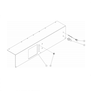 Control Panel Diagram and Parts List for HS-4004-0MAV  Mi-T-M Pressure Washer