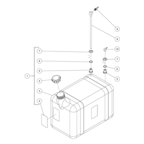 Electric Box Diagram and Parts List for HS-4004-1MAH  Mi-T-M Pressure Washer