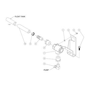 Ball Valve Diagram and Parts List for HDS-3505-0K6A  Mi-T-M Pressure Washer