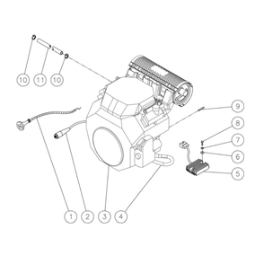Engine Diagram and Parts List for HDS-3506-1H6G  Mi-T-M Pressure Washer