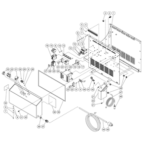 Electric Box Diagram and Parts List for HHS-3004-2E4G  Mi-T-M Pressure Washer