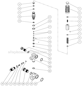 Page G Diagram and Parts List for CA-2403-0MRB  Mi-T-M Pressure Washer