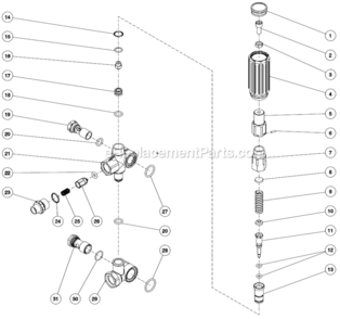 Page G Diagram and Parts List for CA-3004-0MHB  Mi-T-M Pressure Washer