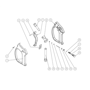 Gun Diagram and Parts List for HDS-4005-1K6G  Mi-T-M Pressure Washer