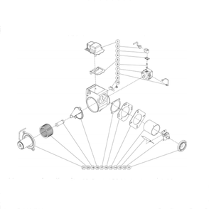 Burner Diagram and Parts List for HDC-4004-1H6A  Mi-T-M Pressure Washer