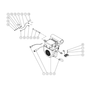 Engine Diagram and Parts List for HDS-3506-0H6G  Mi-T-M Pressure Washer
