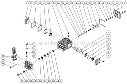 Page F Diagram and Parts List for CBA-3004-0MHB  Mi-T-M Pressure Washer