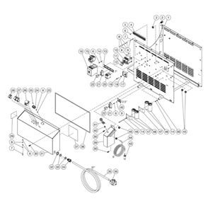 Electric Box Diagram and Parts List for HHS-2004-2E8G  Mi-T-M Pressure Washer