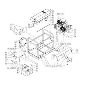 Unit Diagram and Parts List for HS-3005-0MGV  Mi-T-M Pressure Washer