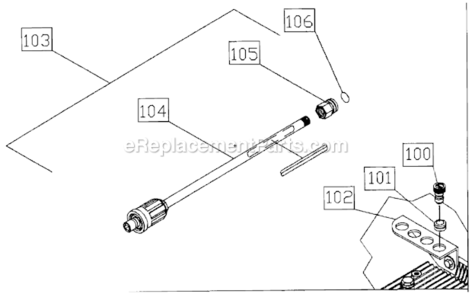 Page E Diagram and Parts List for CD-2003-0MVB  Mi-T-M Pressure Washer