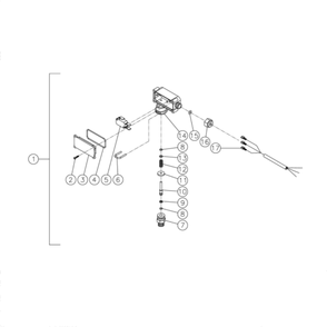Pressure Switch Diagram and Parts List for HS-3506-1MGH  Mi-T-M Pressure Washer