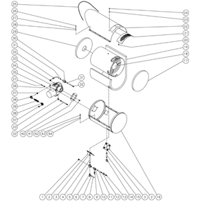 Heat Exchanger Diagram and Parts List for HHS-3004-0E8A  Mi-T-M Pressure Washer