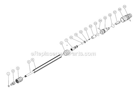 Part Location Diagram of 18-0237 Mi-T-M Nozzle, 1.20Mm