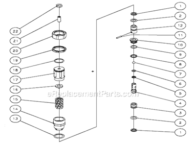 Part Location Diagram of 16-0444 Mi-T-M Lance W/ Variable Nozzle