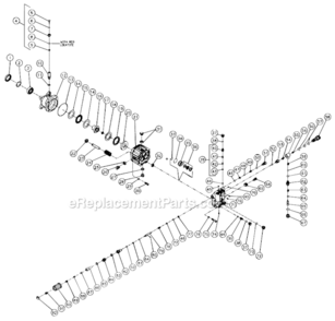 Pump Assembly Diagram and Parts List for CM-2000-1MTC  Mi-T-M Pressure Washer