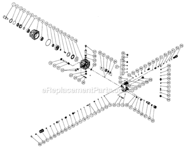 Pump Assembly Diagram and Parts List for CM-2400-0MVC  Mi-T-M Pressure Washer