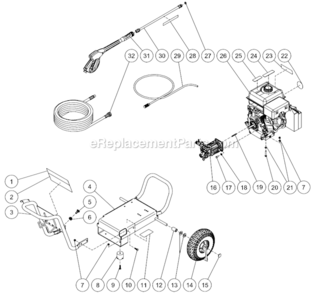Part Location Diagram of 7-0194A01 Mi-T-M Front Handle Assy