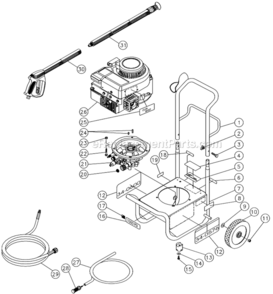 Part Location Diagram of 34-0600 Mi-T-M Decal-Warn/Caution/Oper. Spanish
