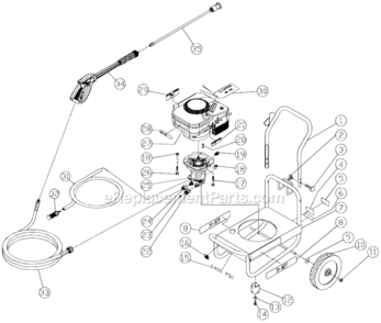 Part Location Diagram of 43-0106 Mi-T-M Key
