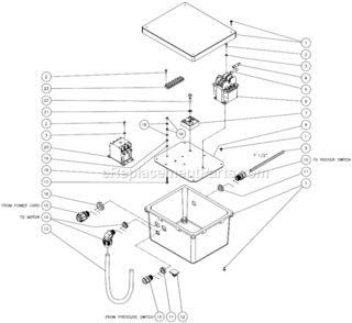 Electrical Box Assembly A Diagram and Parts List for CW-2004-SME1  Mi-T-M Pressure Washer