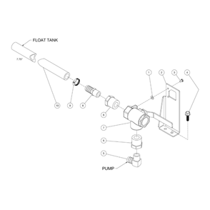 Ball Valve Diagram and Parts List for HDS-3505-0V6A  Mi-T-M Pressure Washer