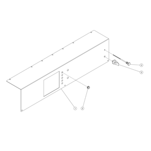 Control Panel Diagram and Parts List for HS-3505-1MGH  Mi-T-M Pressure Washer
