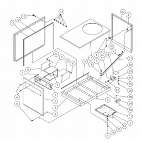 Frame Diagram and Parts List for HG-2205-0M10  Mi-T-M Pressure Washer