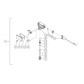 Pressure Switch Diagram and Parts List for HDC-4004-0K6A  Mi-T-M Pressure Washer