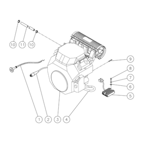 Engine Diagram and Parts List for HDS-3505-0R7G  Mi-T-M Pressure Washer