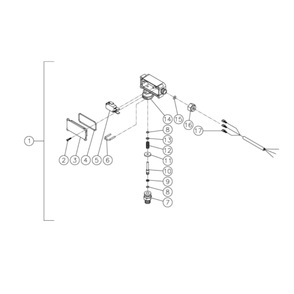 Pressure Switch Diagram and Parts List for HG-2205-0M10  Mi-T-M Pressure Washer