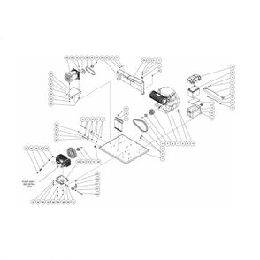 Isolation Plate Diagram and Parts List for HS-4004-0MAK  Mi-T-M Pressure Washer