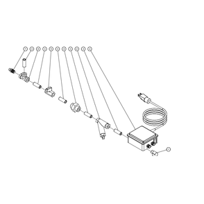 Electric Tank Drain Diagram and Parts List for ACS-46375-80HM  Mi-T-M Compressor