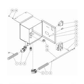 Electrical Box Diagram and Parts List for HDC-4004-1H6A  Mi-T-M Pressure Washer