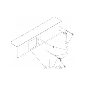 Control Panel Diagram and Parts List for HDC-3005-0K6G  Mi-T-M Pressure Washer