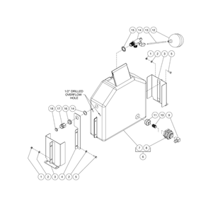 Float Tank Diagram and Parts List for HS-4004-0MAK  Mi-T-M Pressure Washer