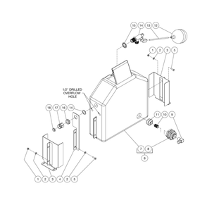 Float Tank Diagram and Parts List for HS-4004-0MAV  Mi-T-M Pressure Washer
